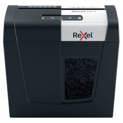 Destructeur de documents manuel MC3 SECURE Rexel, Noir