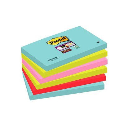Post-it Bloc-note adhésif Super Sticky Notes, 127 x 76 mm  90F BP947