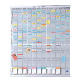 Kit planning annuel 13 colonnes 54 fentes Nobo