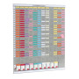 Kit planning annuel 13 colonnes 54 fentes Nobo