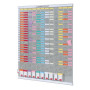 Kit planning annuel 13 colonnes 54 fentes Nobo