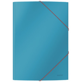 Chemise 3 rabats, A4 carton soft touch COSY Leitz, Bleu