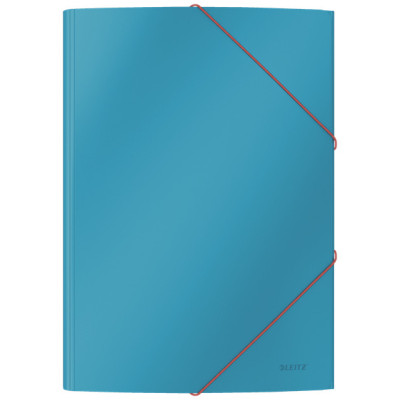 Chemise 3 rabats, A4 carton soft touch COSY Leitz, Bleu