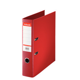 Classeur a levier A4 standard PP 75 mm Esselte, Rouge