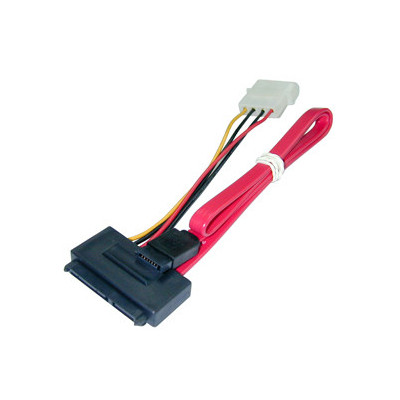 LINDY Câble SATA interne + alimentation (5V), 0.3m