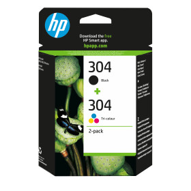HP ink 3JB05AE No.304 twinpack black + color