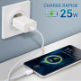 Chargeur secteur Slim rapide USB-C 25W
