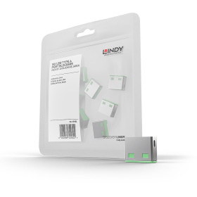 LINDY Bloqueurs de ports USB A, 10 pièces, Vert