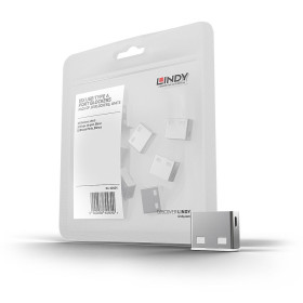 LINDY Bloqueurs de ports USB A, 10 pièces, Blanc