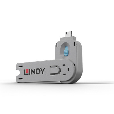 LINDY Clé pour bloqueur de port USB A, Bleu