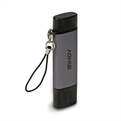 LINDY Lecteur de carte SD   MicroSD USB 3.2 Type C & A