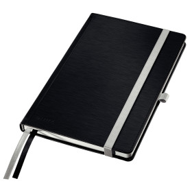 Cahier couVerture rigide A5 feuilles Blanches STYLE Leitz , Noir