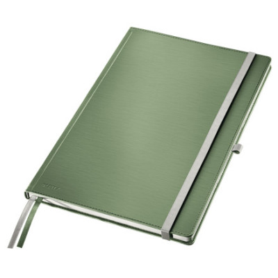 Cahier couVerture rigide A4 ligne STYLE Leitz , ligne, Vert