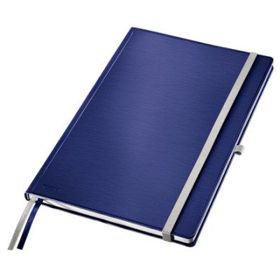 Cahier couVerture rigide A4 ligne STYLE Leitz , ligne , Bleu