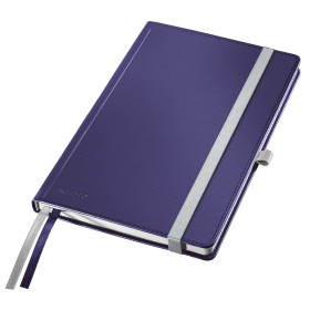 Cahier couVerture rigide A5 STYLE Leitz , ligne, Bleu