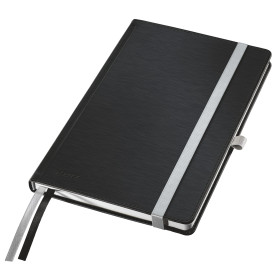 Cahier couVerture rigide A5 STYLE Leitz , ligne, Noir