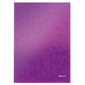 Cahier couVertrure carton A4 WOW Leitz, ligne, Violet