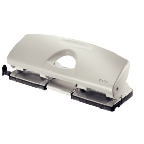 Perforateur de bureau 5022 4 trous 1,6 mm en metal Leitz, Gris