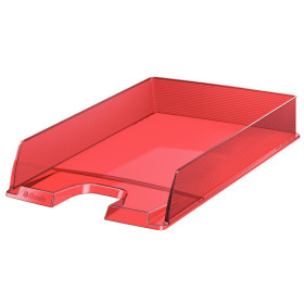 Corbeille a courrier EUROPOST, translucide, Esselte Solea Grenadine