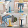 Tabouret ergonomique assis-debout, Leitz Ergo COSY Active, gris