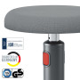 Tabouret ergonomique assis-debout, Leitz Ergo COSY Active, gris