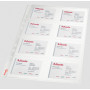Pochette perforee 16 cartes de visite Esselte, sachet de 10, Transparent