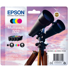 Epson ink T02V64010, miltipack bk c m y, No.502