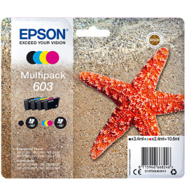 Epson 603 Multipack - pack de 4 - Noir, jaune, cyan, magenta