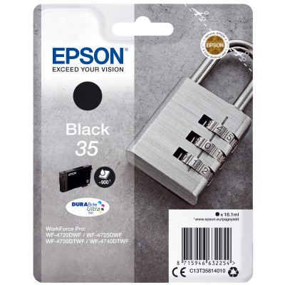 Epson ink T35814010 No.35 black for WF-4740DTWF\nWF-4720DWF \nWF-4725D