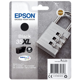 Epson ink T35914010 Singlepack black No.35XL DURABrite Ultra ink for WorkForce P