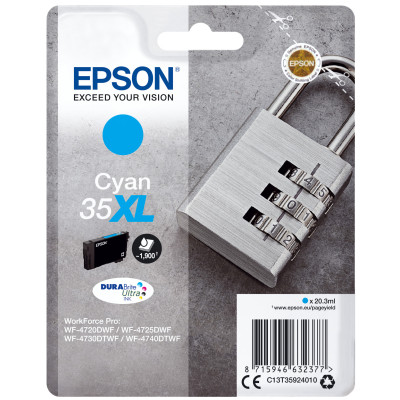 Epson ink T35924010 Epson No.35XL cian