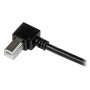 Câble USB 2.0 Type A vers USB Type B Coudé à droite Mâle   Mâle 2m StarTech.com