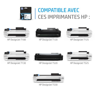 HP ink cartridge black No.711 CZ133A ( CZ133A )