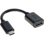 Cordon OTG USB 3.0 Type-C M   A F 0,1 m