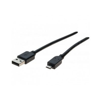 CORDON USB 2.0 A   MICRO B NOIR - 0,5 M