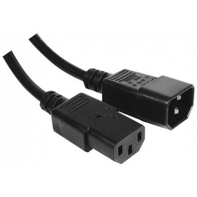 Rallonge d'alimentation C14   C13 noire - 0,6 m