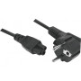 Cordon d'alimentation tripolaire pour PC portable noir -5,0m