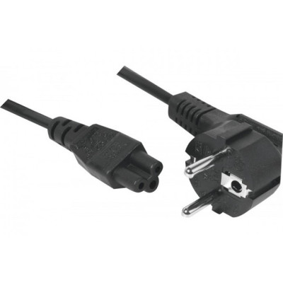 Cordon d'alimentation tripolaire pour PC portable noir -5,0m
