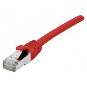 Cordon RJ45 CAT 5e F UTP SNG rouge - 10 m