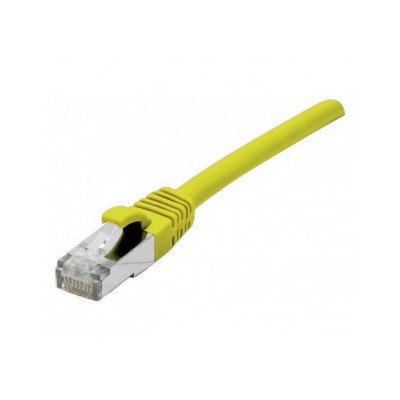 Cordon RJ45 CAT 5e F UTP SNG jaune - 2 m