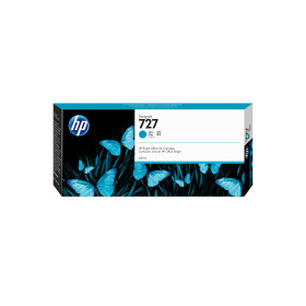 Cartouche d'encre HP F9J76A d'origine, cyan HP 727 - 300ml