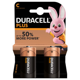 PACK de 2 Piles DURACELLE Plus Power LR14