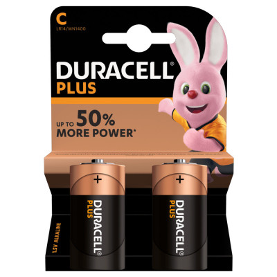 PACK de 2 Piles DURACELLE Plus Power LR14
