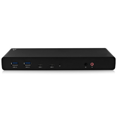Station d'accueil Universelle V7 USBC USBA HDMI-DP X2 USB3 RJ45 JACK X2