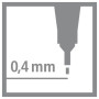 STABILO Feutre Finelinet Neon lot de 6