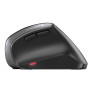 CHERRY Souris ergonomique MW-4500 Droitier sans fil USB noire