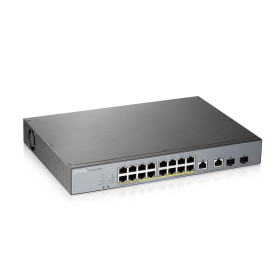 Zyxel switch 16 ports RJ45 Gbts Géré Mangeable + 2 SFP giga