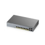 Zyxel switch 8p GS1350-12HP-EU0101F Géré + 2 SFP giga 130w