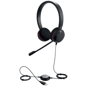 JABRA Micro casque Evolve 20 MS Duo USB-A - Mousse