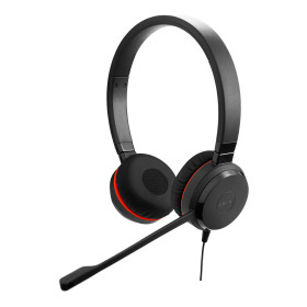 JABRA Micro casque Evolve 20 MS Duo USB A - Cuir